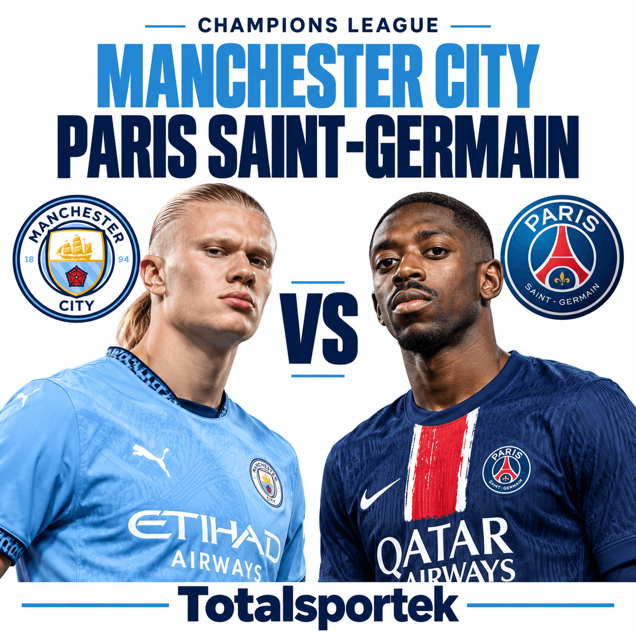 Manchester City vs Paris Saint-Germain: Totalsportek Viewing Guide and Champions League Preview
